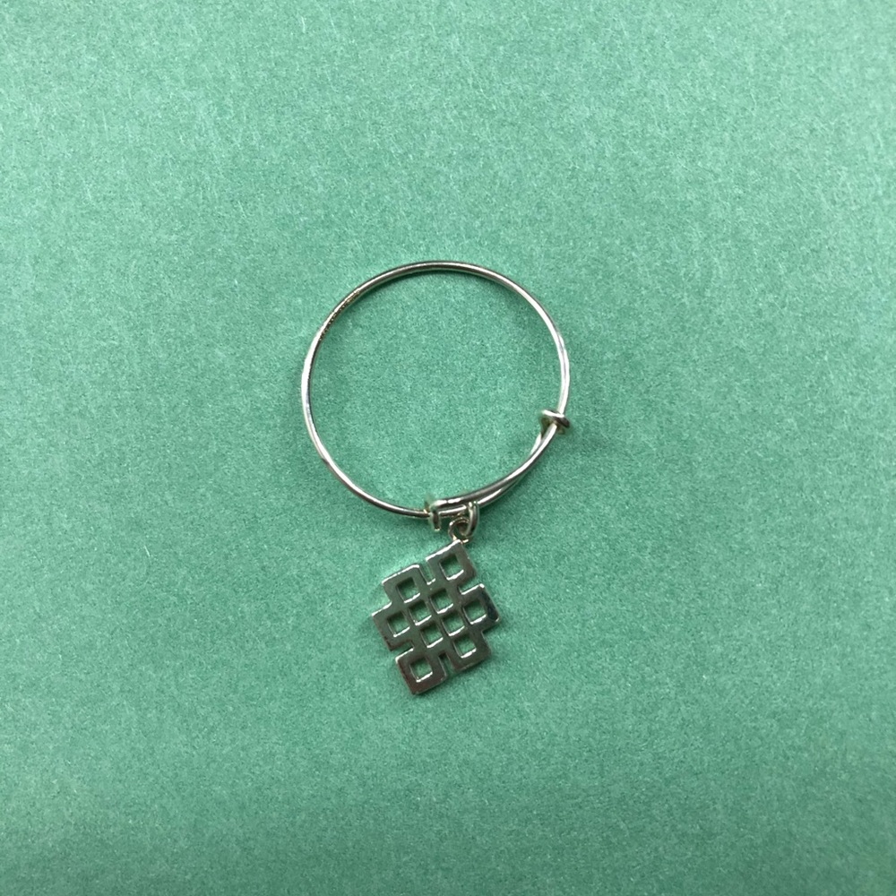 ALEX AND ANI Endless knot ring